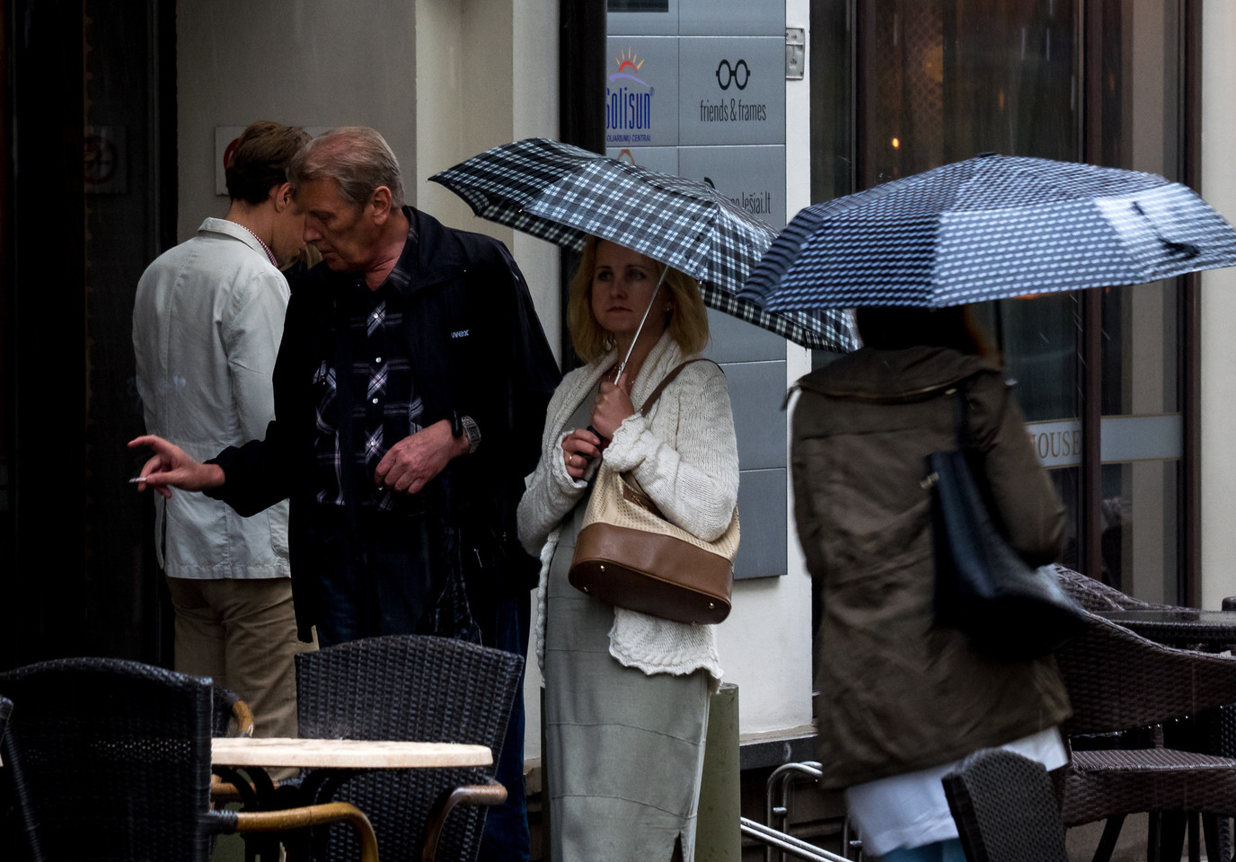 Vilniečiai sušlapo.<br>V.Ščiavinsko nuotr.