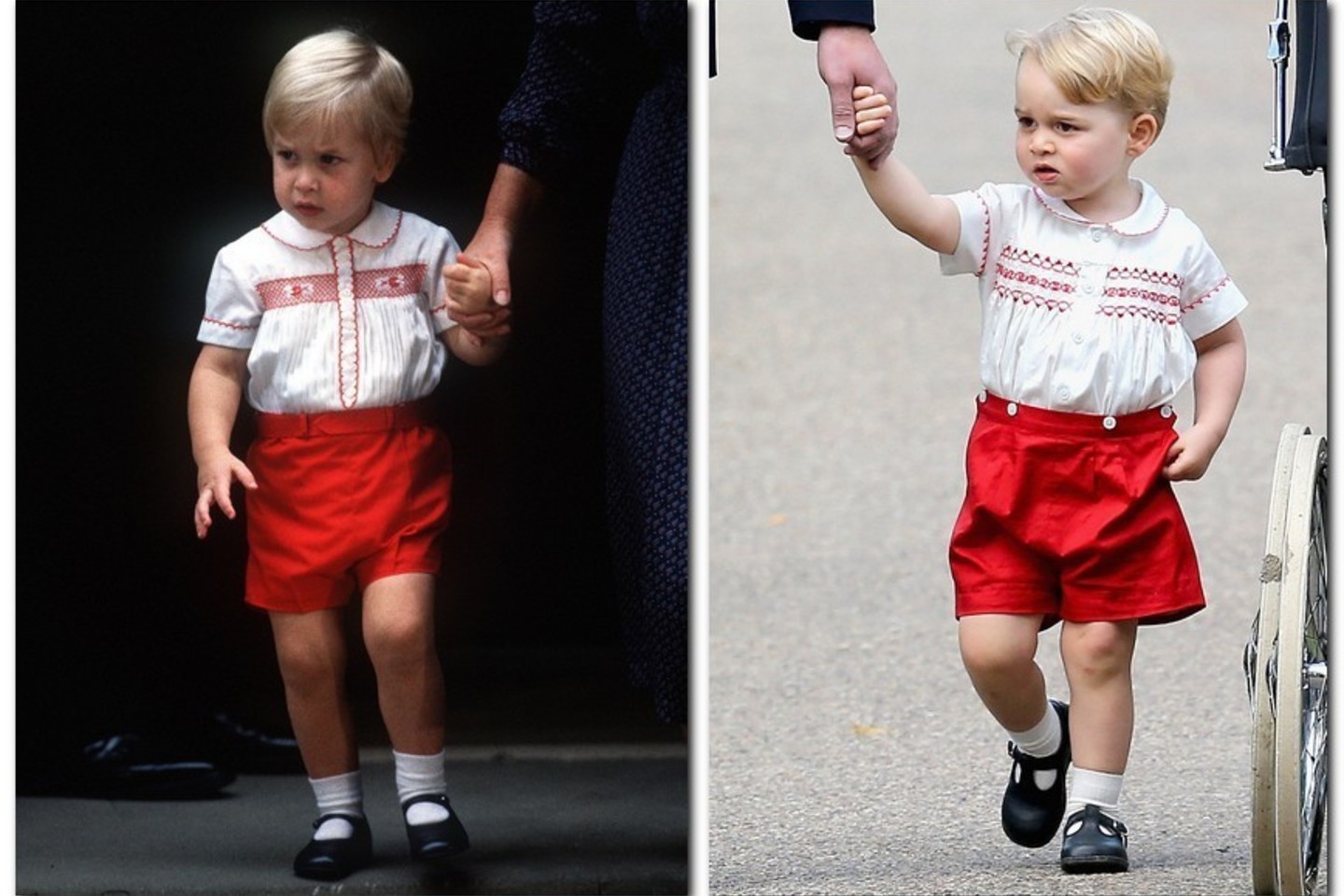 Princą George'ą rūmai rengia taip pat kaip jo tėtį princą Williamą vaikystėje.<br>ViDA Press nuotr.