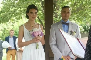 Šokėjas Dainius Žebrauskas-Skruzdėliukas vedė savo išrinktąją