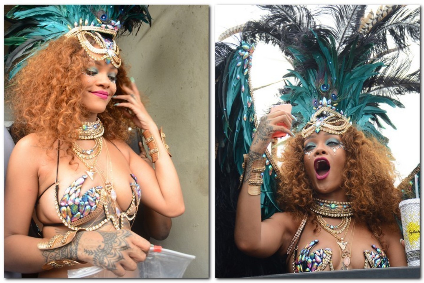 Karnavalo metu Rihanna kaitino vyrų kraują.