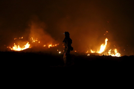Gaisrai išdegino didžiulius žemės plotus.<br>Reuters/Scanpix nuotr.