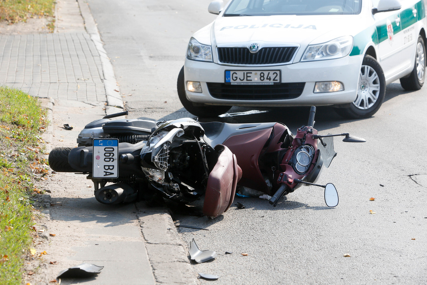 Per avariją Vilniuje žuvo motorolerio vairuotojas.