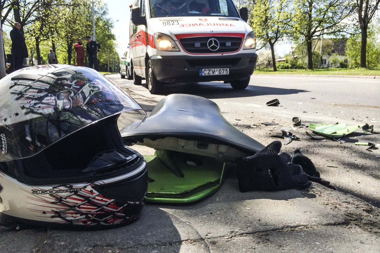 Nugriuvęs nuo motociklo Kaišiadorių r. žuvo vyras.<br>V.Ščiavinsko asociatyvi nuotr.