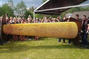 Druskininkuose iškeptas šakotis – pasaulio rekordininkas