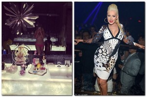 Du vaikus auginanti Christina Aguilera įsiamžino pusnuogė