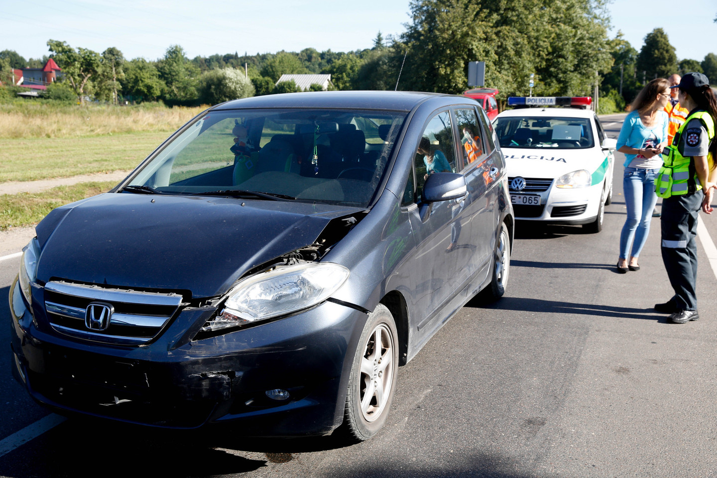 Vilniuje susidūrė 3 automobiliai, į ligoninę nuvežtas vaikas.