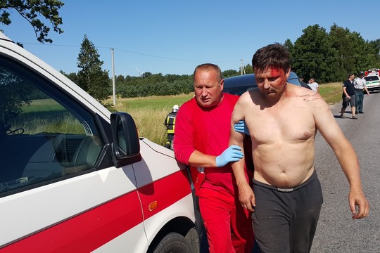 Šilutės r. susižalojo nuo kelio nuskriejęs girtas vairuotojas