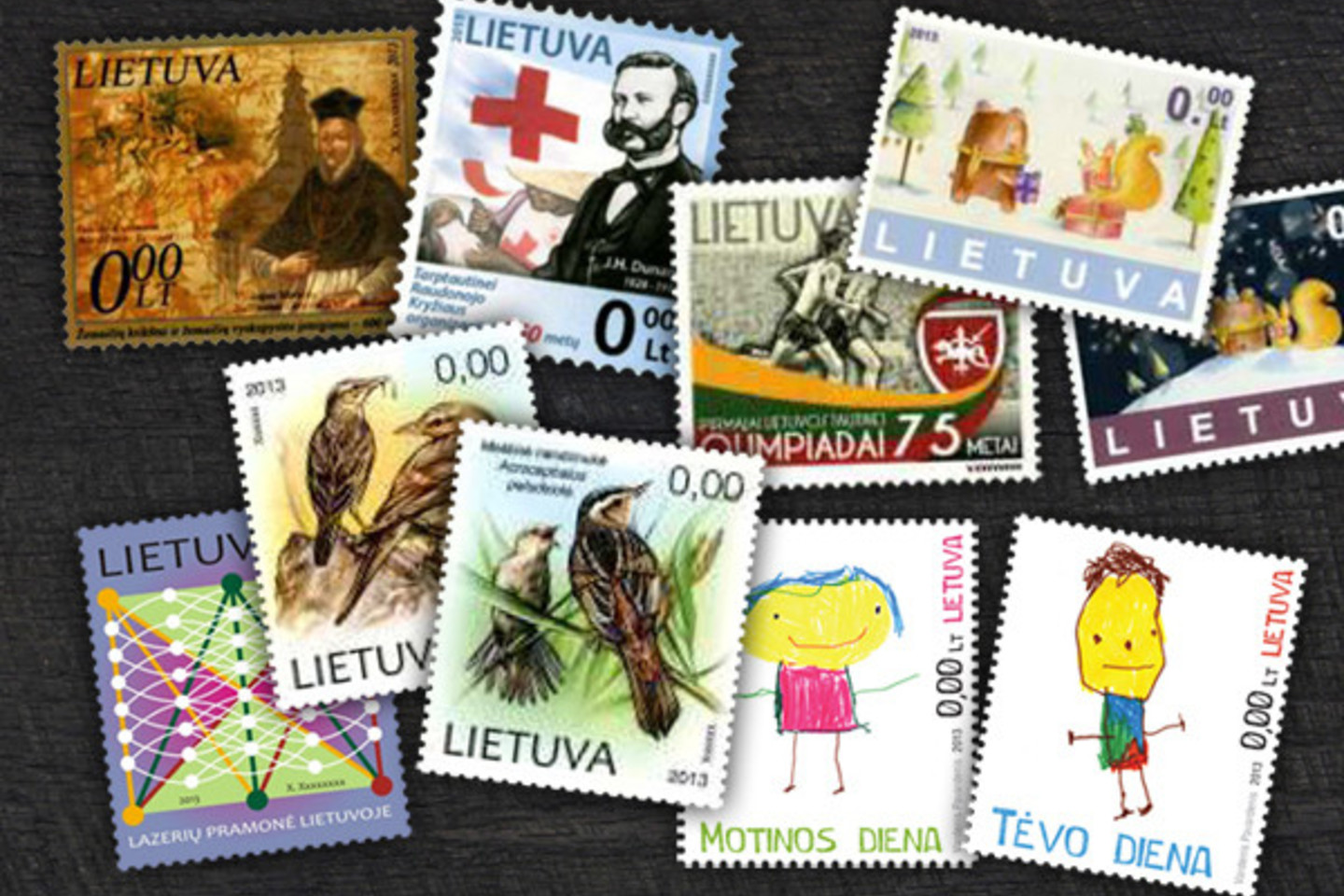 Kitąmet Lietuvos paštas išleis 22 pašto ženklus įvairiomis temomis.