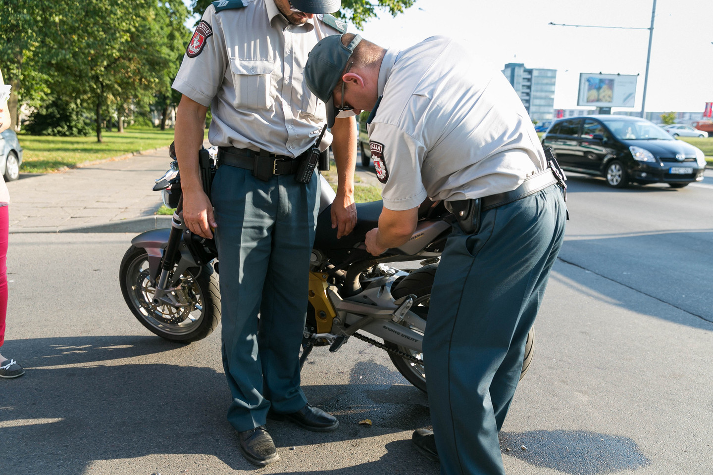 Per avariją Radviliškyje nukentėjo motociklininkas.
