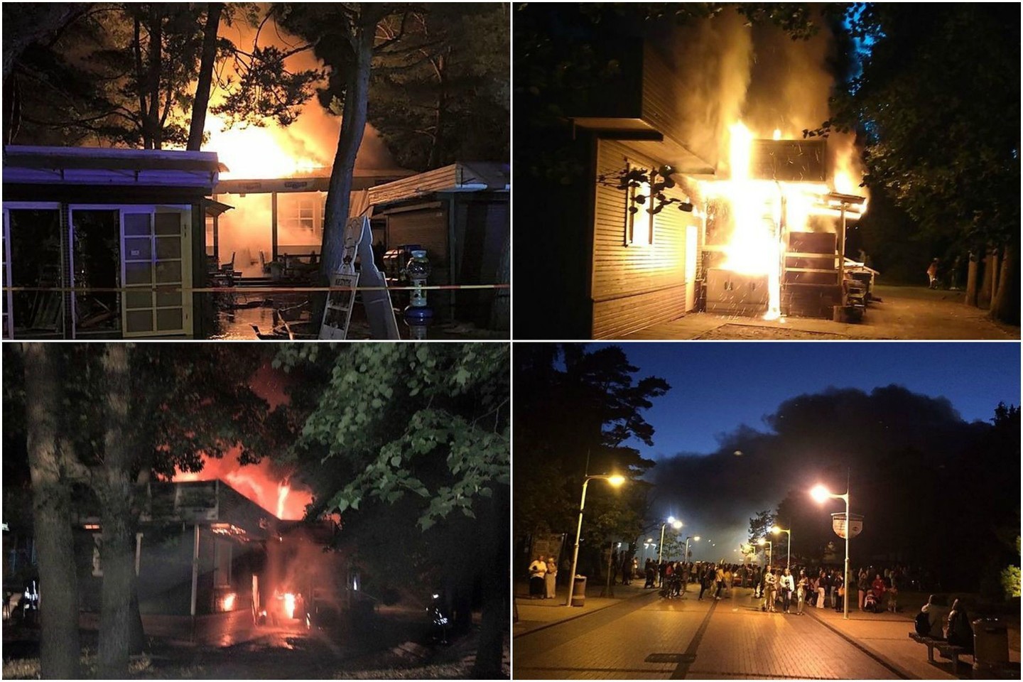 Gaisras Palangos centre sunaikino kavinę.