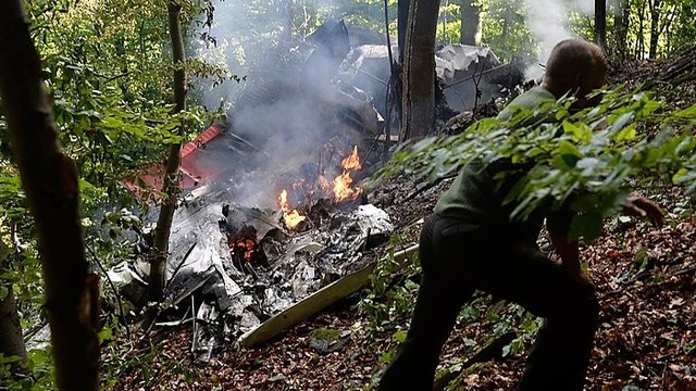 Nelaimė Slovakijoje - ore susidūrė du lėktuvai