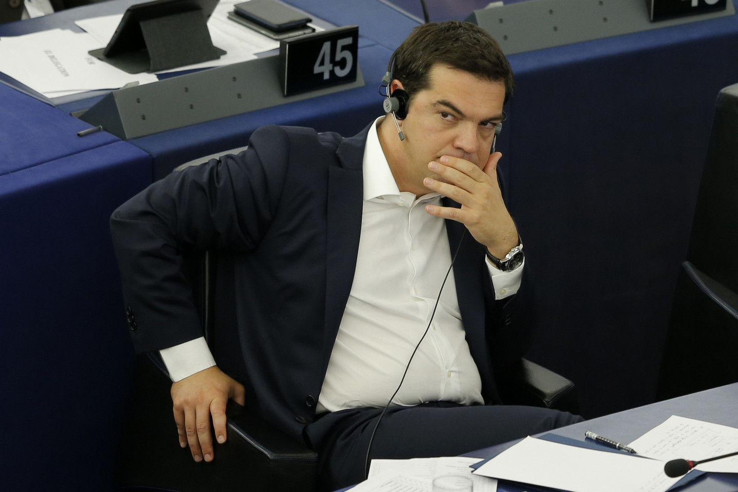 Sausio mėnesį pergalingai į Graikijos premjero postą įžengęs A.Tsipras jau traukiasi.<br>„Reuters“/“Scanpix“ nuotr.