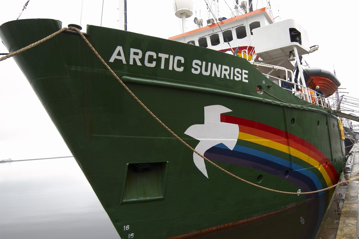 Rusija turės kompensuoti olandams nuostolius dėl laivo „Arctic Sunrise“ sulaikymo.<br>ViDA press nuotr.