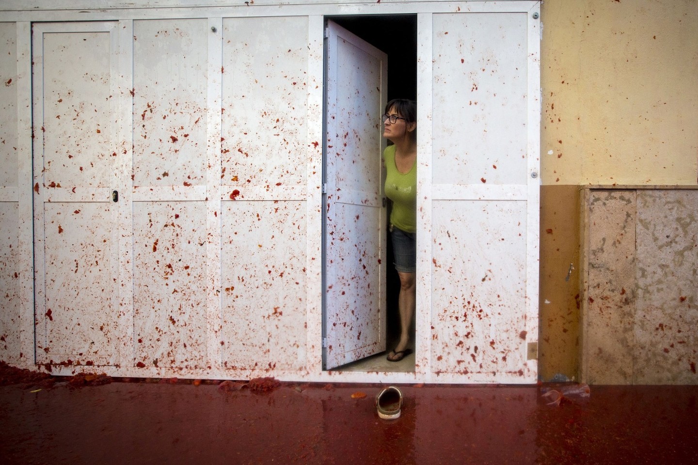 Šventei buvo atvežta apie 150 tonų pomidorų.<br>AFP/Scanpix nuotr.