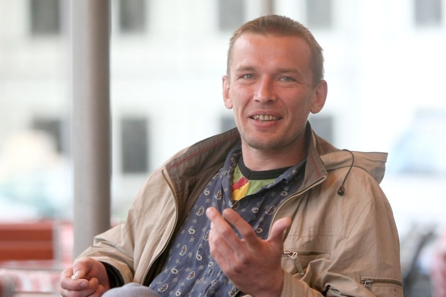 Menininkas Evaldas Jansas, parodos Gdanske „Šiaip mene aš – drąsus“ dalyvis.