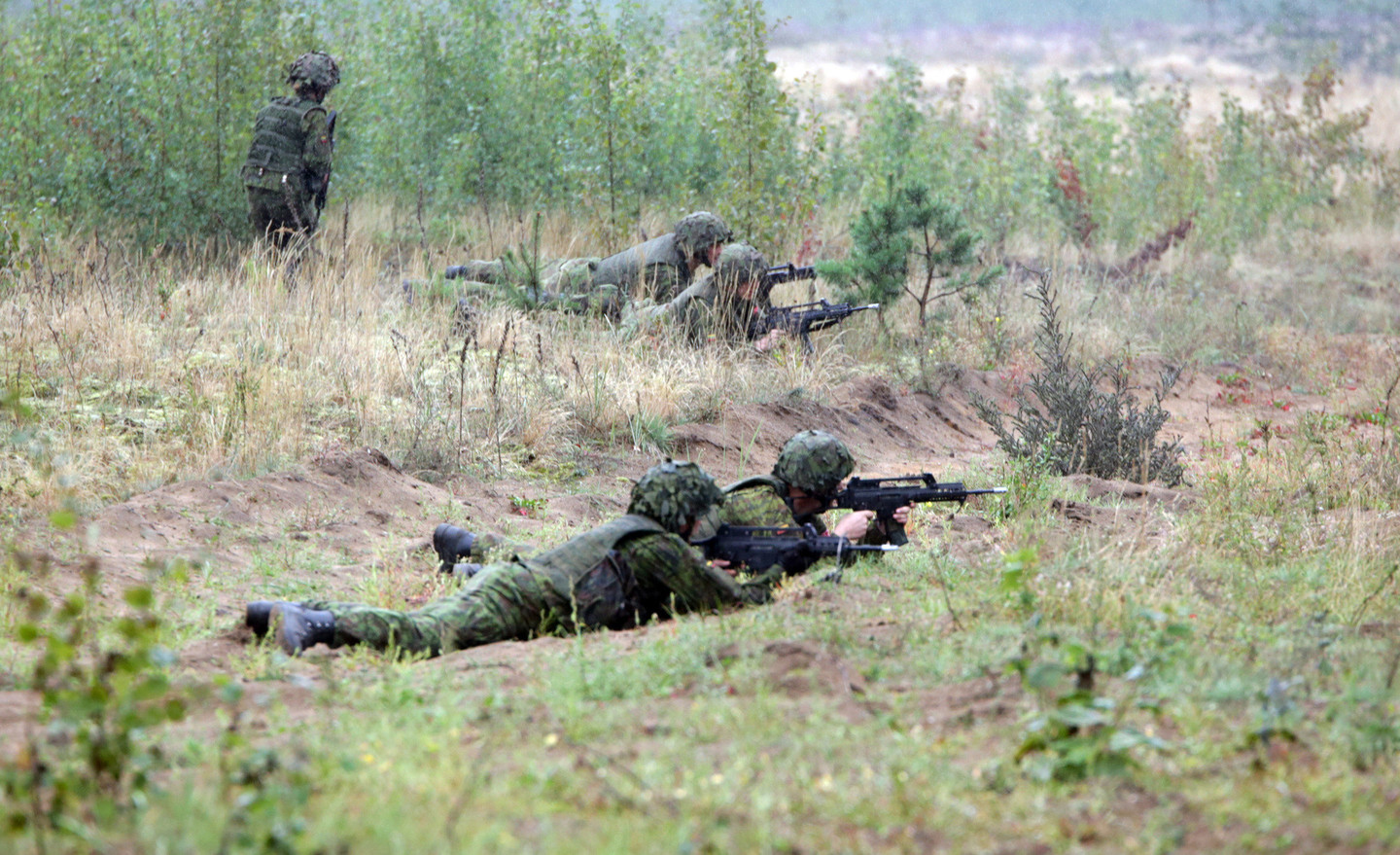 Kariuomenės žvalgų pratybos.<br>P.Mantauto nuotr.