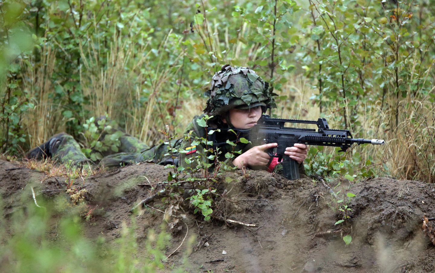 Kariuomenės žvalgų pratybos.<br>P.Mantauto nuotr.