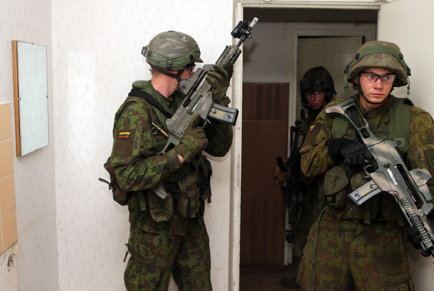 Kariuomenės žvalgų pratybos.<br>P.Mantauto nuotr.