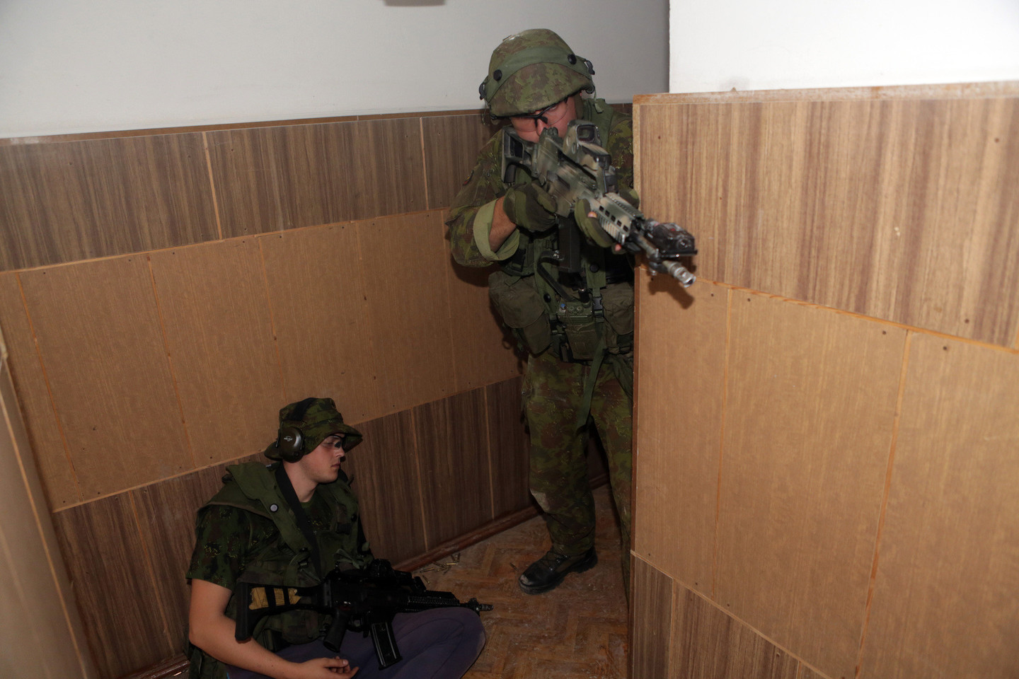 Kariuomenės žvalgų pratybos.<br>P.Mantauto nuotr.