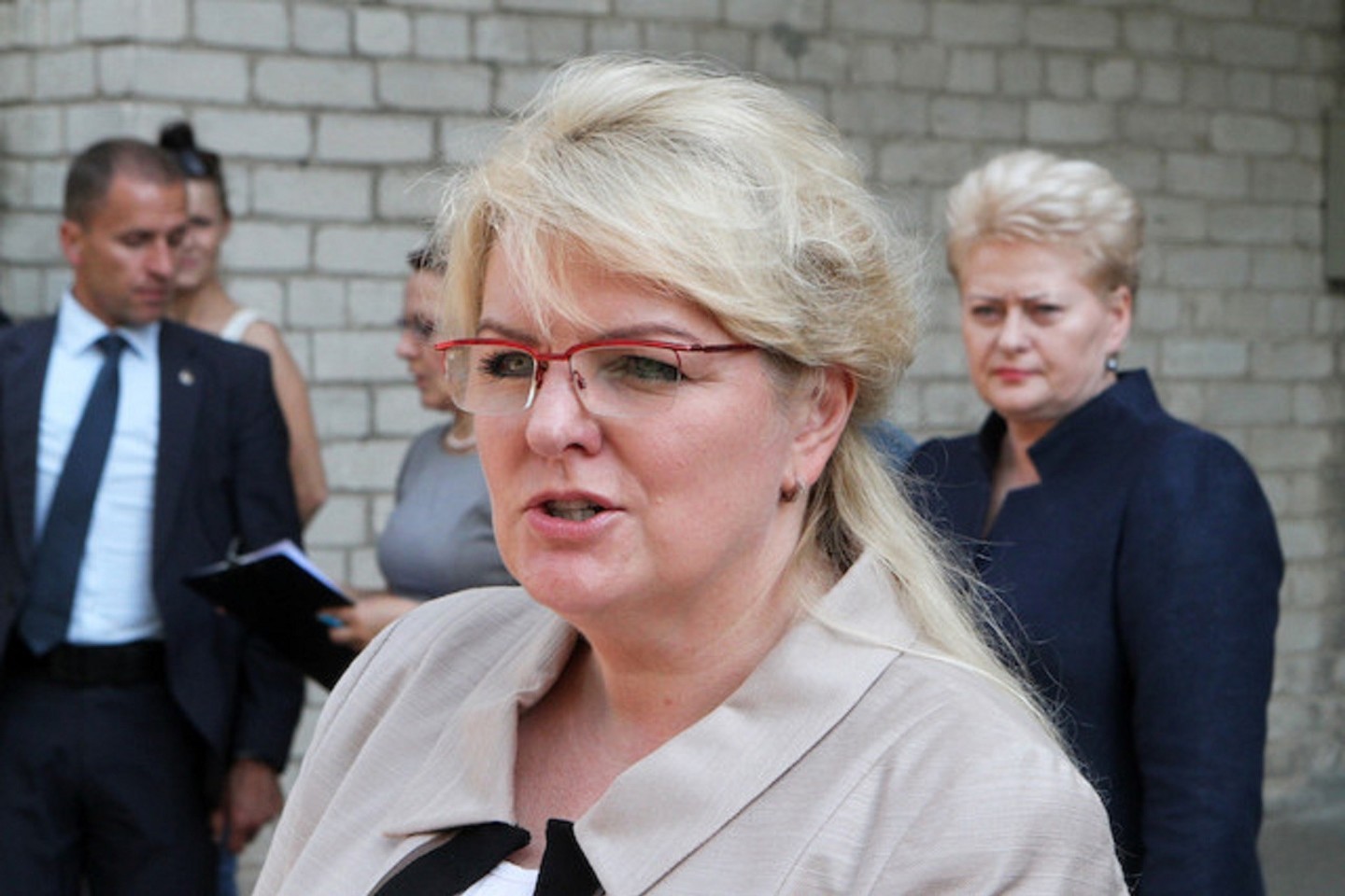 Socialinės apsaugos ir darbo ministrė Algimanta Pabedinskienė ketvirtadienį Vilniuje rengia pasitarimą.<br>M. Patašiaus nuotr.