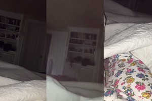 Plaukai piestu: kol tėvas maudėsi, duktė nufilmavo vaiduoklį