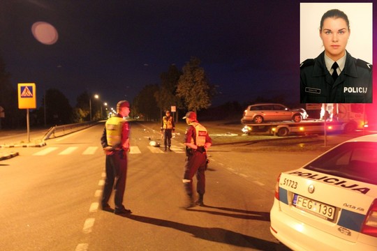 Girtas vilkiko vairuotojas užmušė kelyje budėjusią policininkę