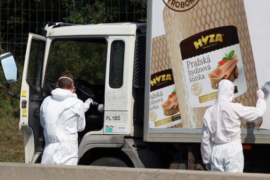 Austrijoje sunkvežimyje rastos aukos dar neidentifikuotos