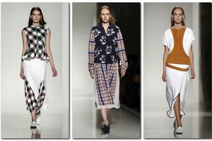 Victoria Beckham Niujorke pristatė sau nebūdingą kolekciją