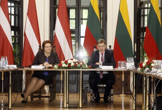 Rokiškyje susitiko Latvijos ir Lietuvos vyriausybių atstovai.<br>Gedimino Savickio (ELTA) nuotr.