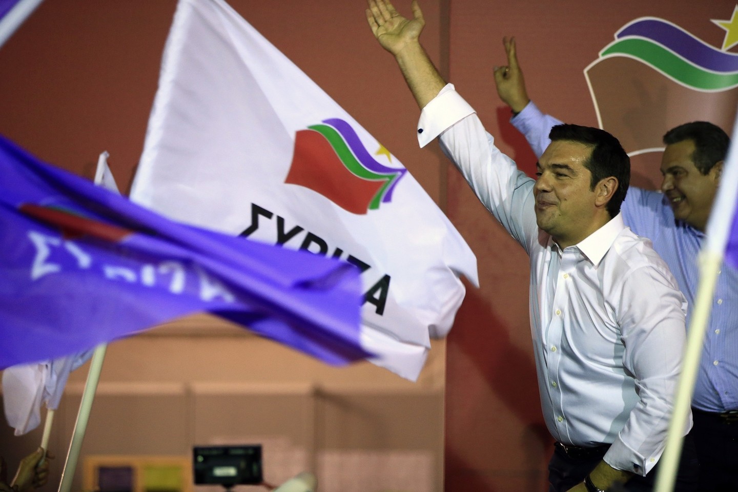 Graikai parodė, kad jie vis dar pasitiki A.Tsipru.<br>AP nuotr.