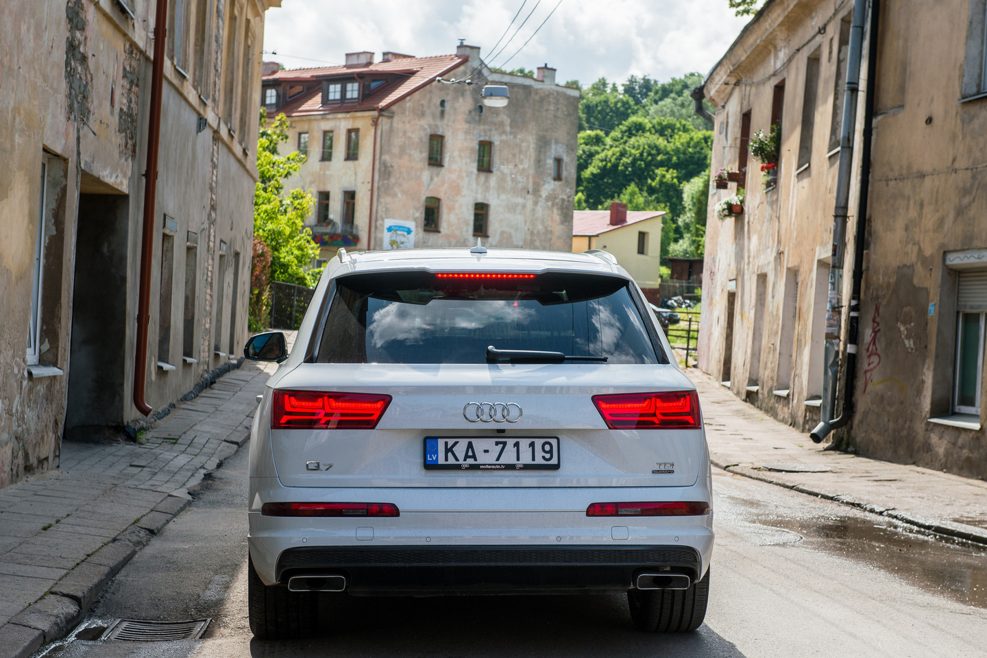 Naujos kartos „Audi Q7“ – ryškesnio, aštresnio stiliaus.<br>J.Stacevičiaus nuotr.