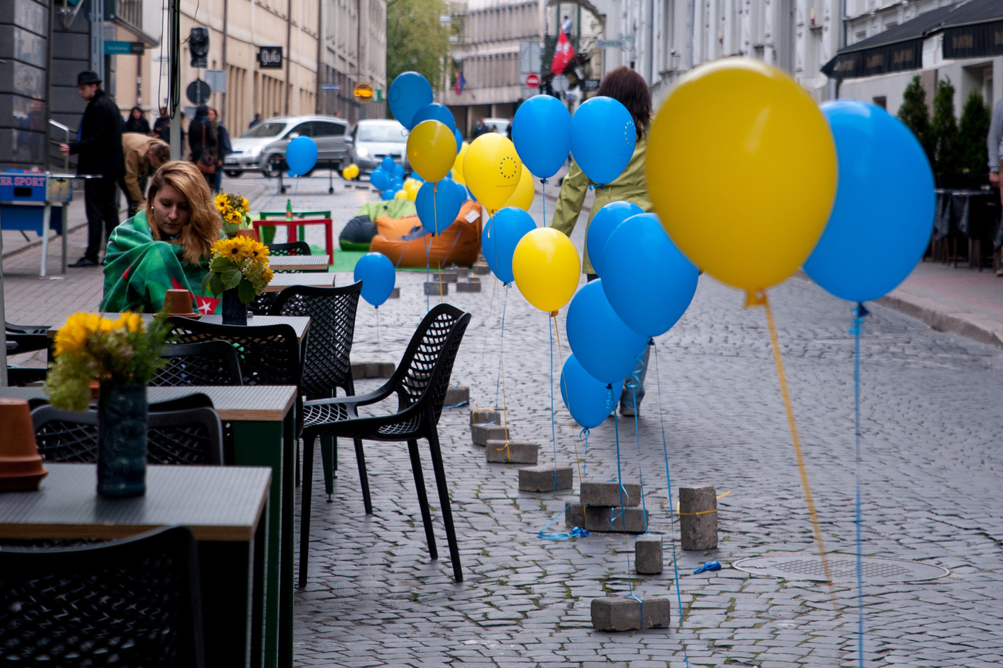 Antradienį sostinės Vilniaus gatvėje buvo minima tarptautinė diena be automobilio.<br>Vlado Ščiavinsko nuotr.