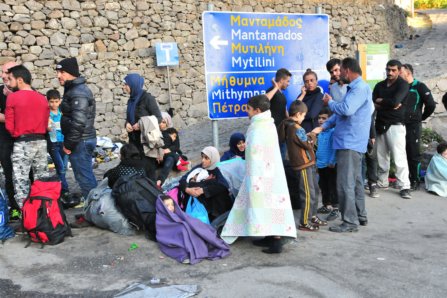 Graikijai priklausančią Lesbo salą kasdien pasiekia tūkstančiai migrantų.<br>A.Vaitkevičiaus nuotr.