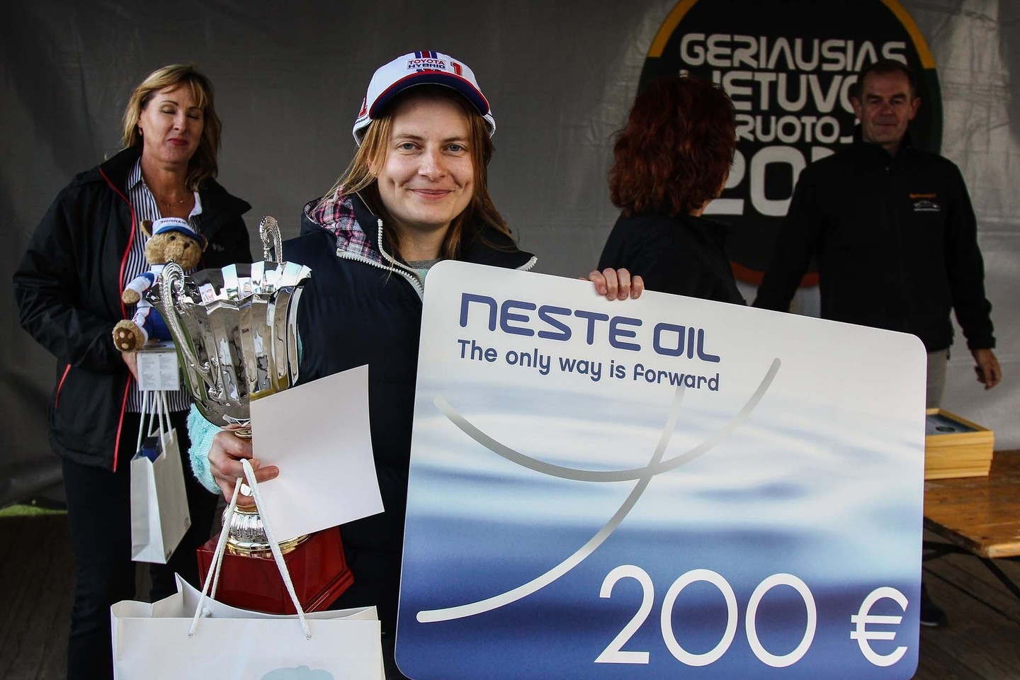 Konkurso „Geriausias Lietuvos vairuotojas 2015“ nugalėtojai išaiškėjo Radviliškyje.<br>E.Babelio nuotr.