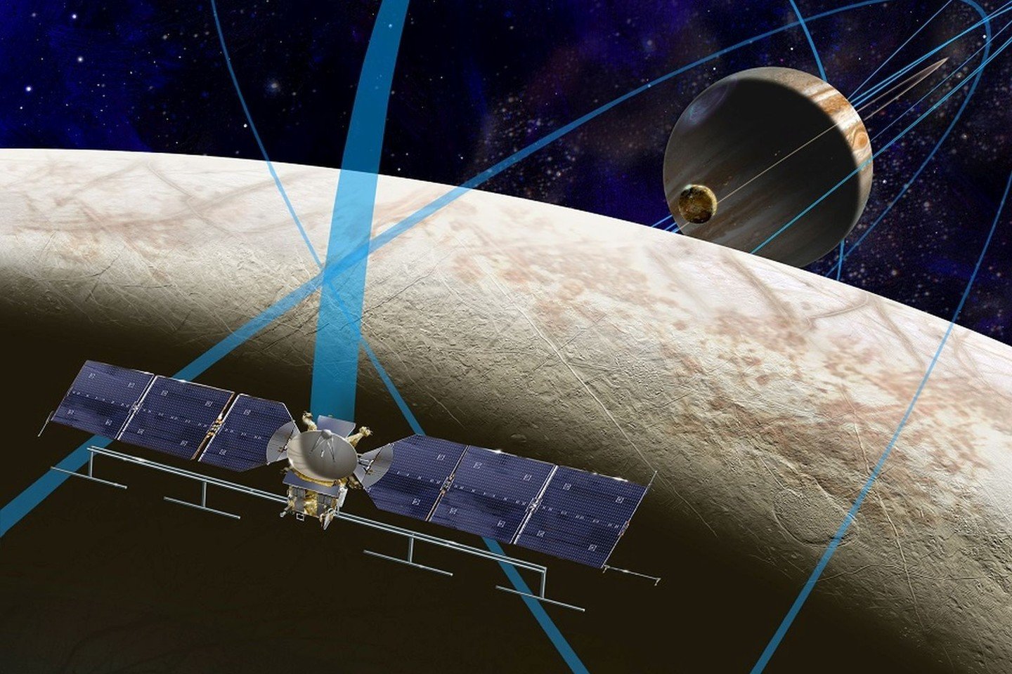 NASA misiją į Jupiterio palydovą yra paskelbusi prioritetine Saulės sistemos tyrinėjimams.<br>NASA nuotr.