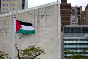 Istorinis įvykis: Jungtinėse Tautose iškelta Palestinos vėliava