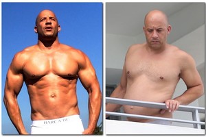 Holivudo žvaigždė Vinas Dieselis – jau nebe tas širdžių ėdikas