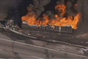 Kitą žmogų gelbėjęs vairuotojas žuvo per milžinišką sprogimą