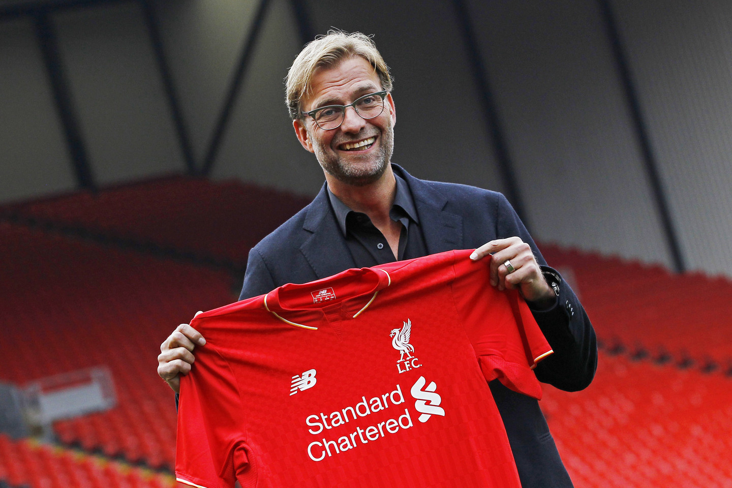 J.Kloppas pristatytas žiniasklaidai.