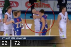 Po pralaimėtų rungtynių – S. Babrausko smūgis varžovui į veidą