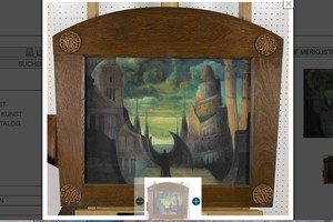 M.K.Čiurlionio žmogus-šikšnosparnis parduodamas Šveicarijoje