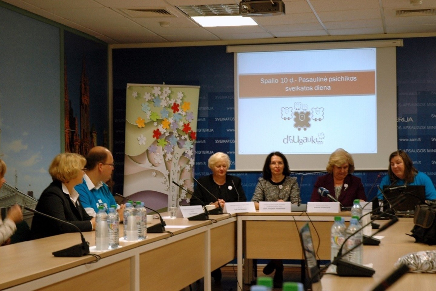 Spaudos konferenciją pradėjo sveikatos apsaugos ministrė Rimantė Šalaševičiūtė.<br>Linos Jakubauskienės nuotr.