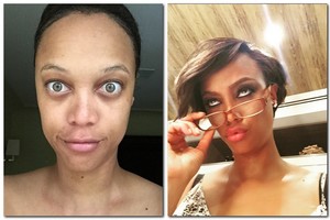 Supermodelis Tyra Banks atskleidė tobulos asmenukės gudrybes