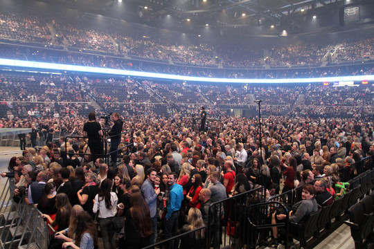 Pasiklausyti scenos karalienės dainų į „Žalgirio“ areną sugužėjo per 13 tūkst. žmonių.<br>M.Patašiaus nuotr.