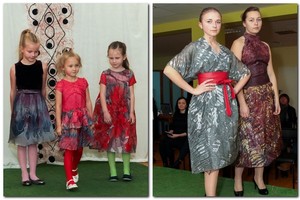 Auksė Poškuvienė pristatė naują šilko suknelių kolekciją