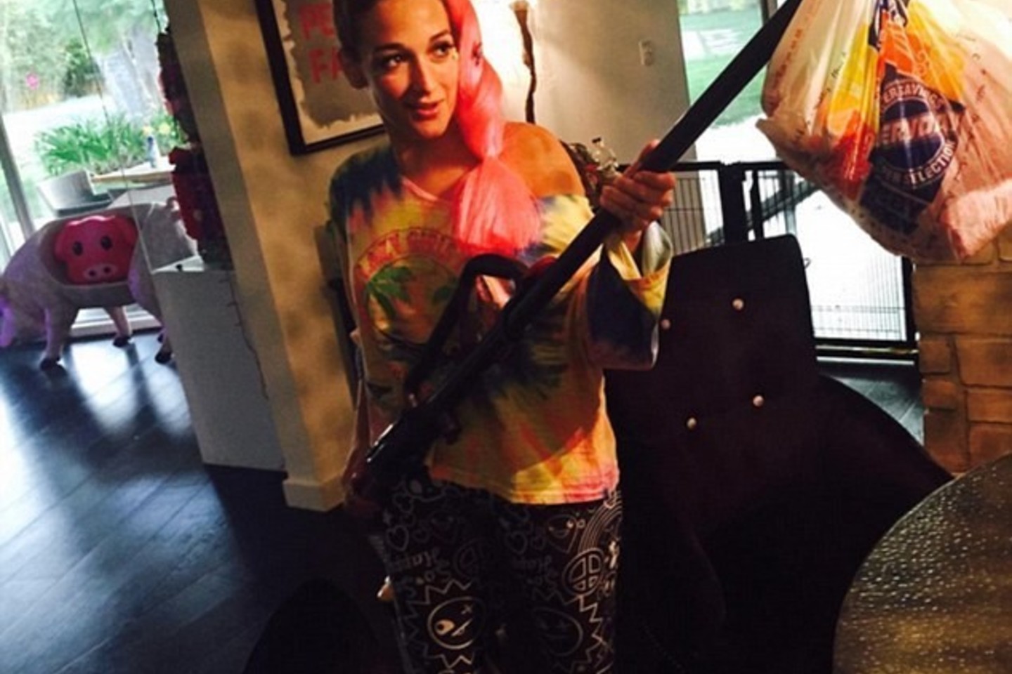 22-ejų dainininkės M.Cyrus namų interjeras.<br>M.Cyrus „Istagram“ nuotr.