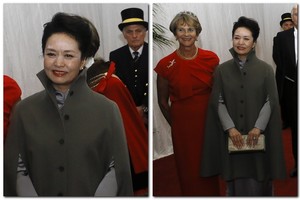 Kinijos pirmoji ponia per banketą Londone patyrė fiasko