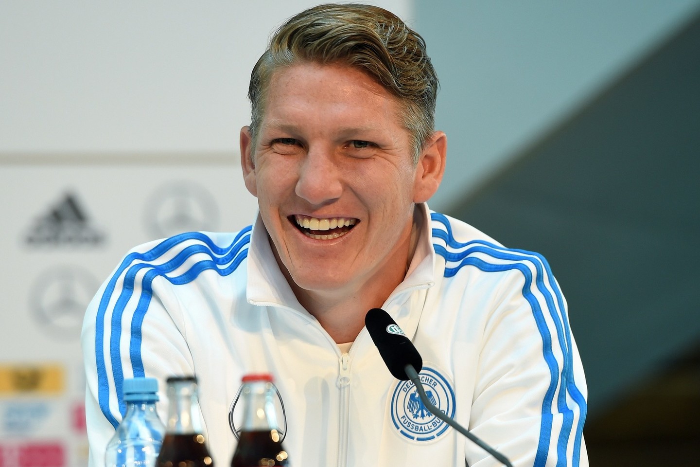 Vokietijos futbolo rinktinės žaidėjas Bastianas Schweinsteigeris.<br>APF nuotr.
