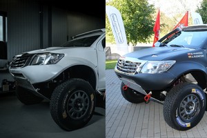 Kuo skiriasi A. Juknevičiaus ir B. Vanago Dakaro visureigiai?