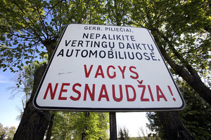 Panevėžietės automobilis – lobis vagims